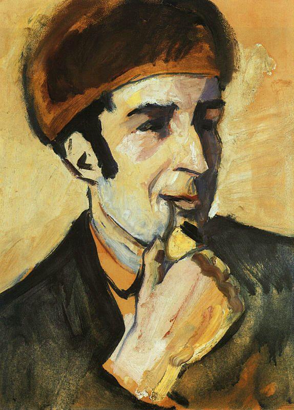 August Macke Portrait of Franz Marc oil painting image